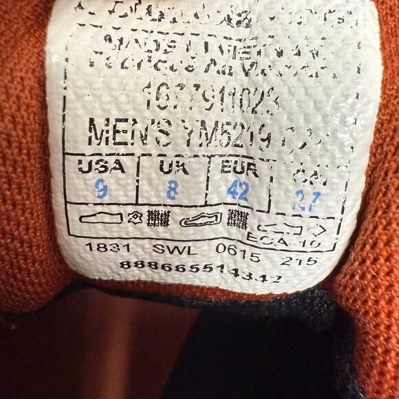 Columbia Boots Men's 9 Grey Orange Omnigrip Hiking Boot Outdoor Adventure Gear - Picture 10 of 10